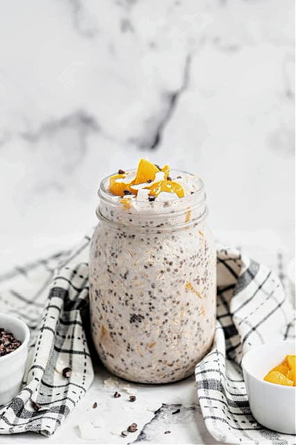 Chef Abbie Gellman's Peach Overnight Oats